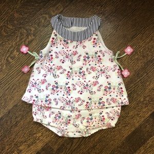Cute Florence Eiseman swing top with matching bloomers EUC 12m